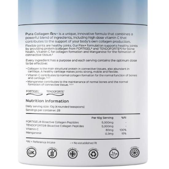 Pura Collagen Flex+ Advanced Collagen PLUS Formula 120g