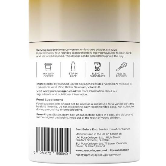 Pura Collagen Glow+ Advanced Collagen PLUS Formula 122g