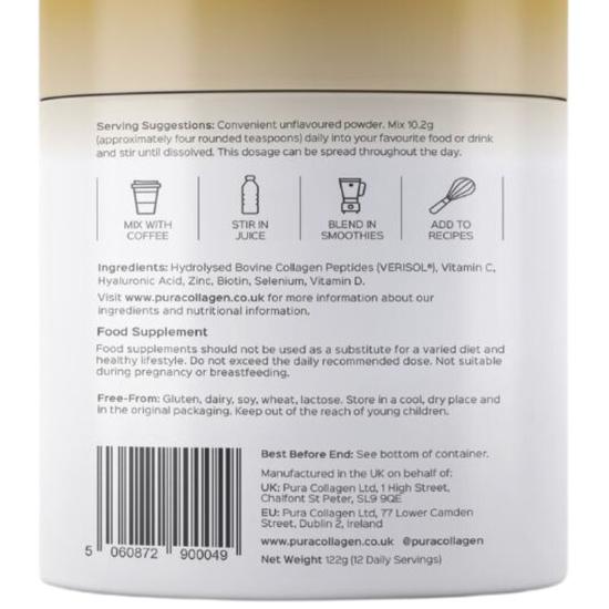 Pura Collagen Glow+ Advanced Collagen PLUS Formula 122g