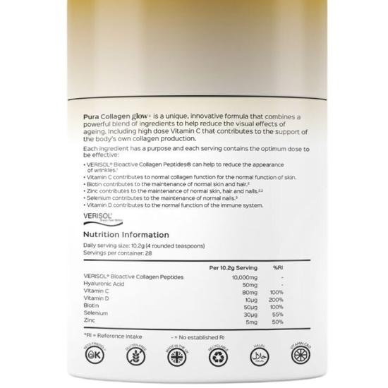 Pura Collagen Glow+ Advanced Collagen PLUS Formula 122g