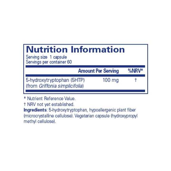 Pure Encapsulations 5-HTP 100mg Capsules 60 Capsules