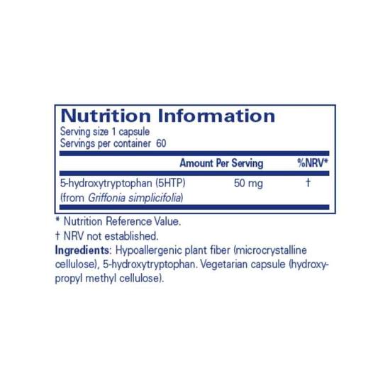 Pure Encapsulations 5-HTP 50mg Capsules 60 Capsules