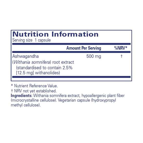 Pure Encapsulations Ashwagandha Capsules 60 Capsules
