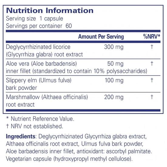 Pure Encapsulations DGL Plus Capsules 60 Capsules