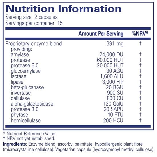Pure Encapsulations Digestive Enzymes Ultra Capsules 30 Capsules