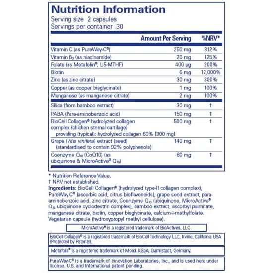 Pure Encapsulations Hair Skin Nails Ultra Capsules 60 Capsules