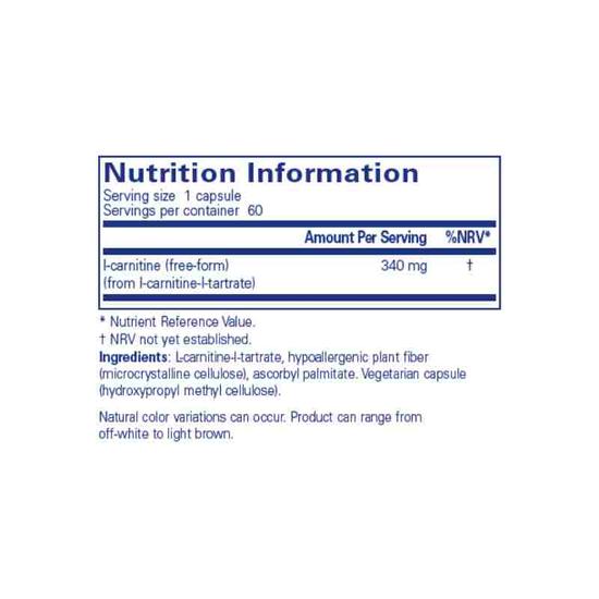 Pure Encapsulations l-Carnitine Capsules 60 Capsules