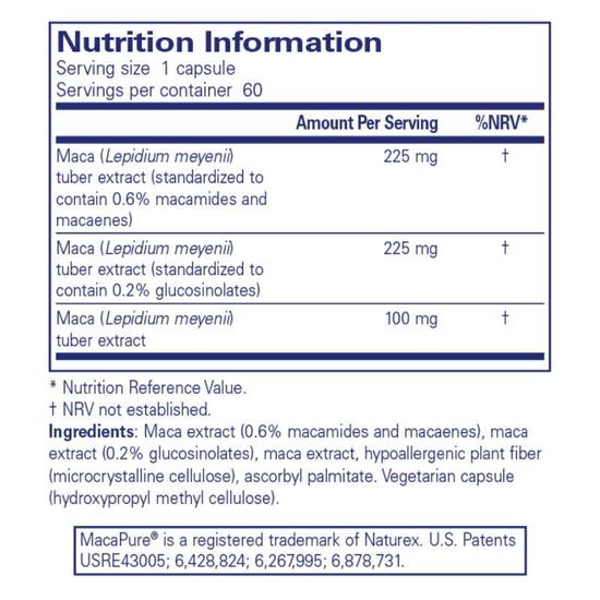 Pure Encapsulations Maca-3 Capsules 60 Capsules
