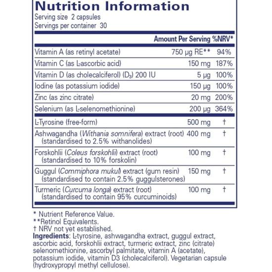 Pure Encapsulations Thyroid Support Complex Capsules Cosmetify