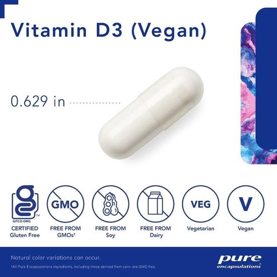 Pure Encapsulations Vitamin D3 2000iu Capsules 120 Capsules
