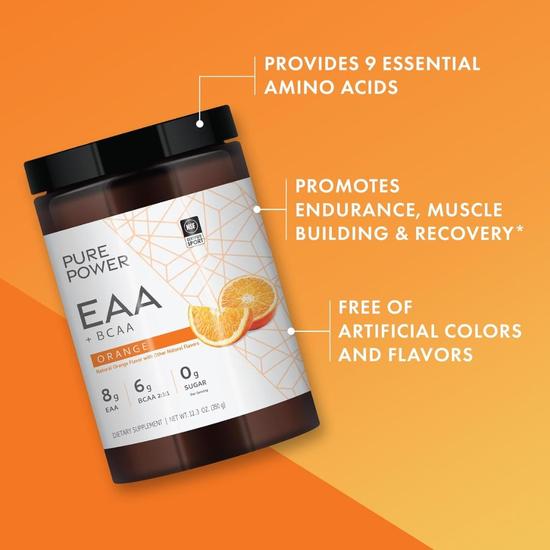 Pure Power Essential Amino Acids BCAA Orange 350g