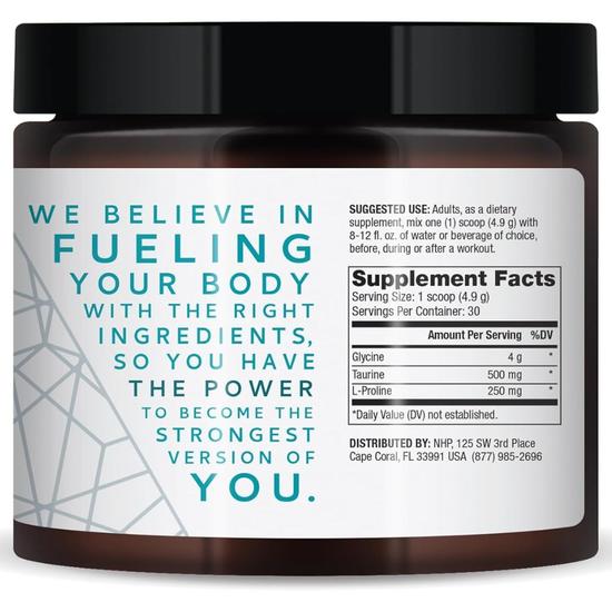 Pure Power Glycine Taurine & L-Proline Unflavored 150g