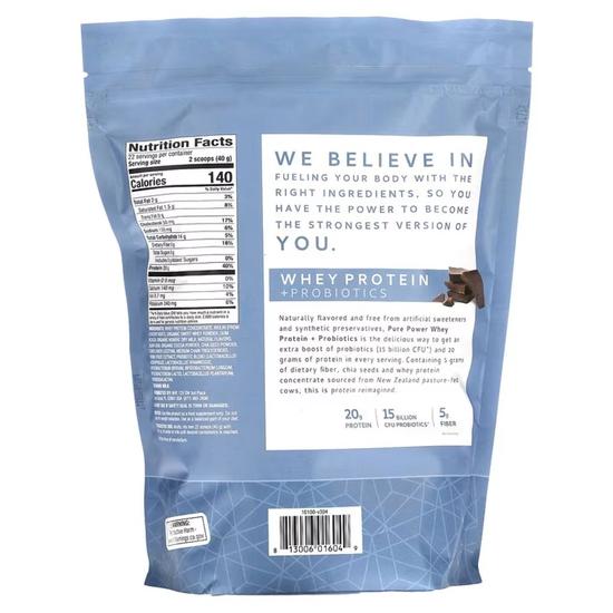 Pure Power Whey Protein Probiotics Chocolate 880g