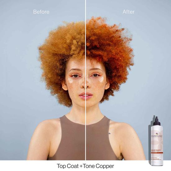 Pureology Colour Fanatic Top Coat + Tone Glaze Copper 200ml
