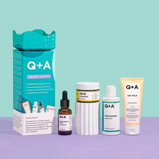Q+A Holiday Heroes Skin Care Gift Set
