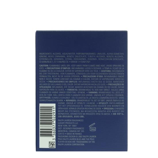 Ralph Lauren Polo Blue Eau De Toilette 125ml
