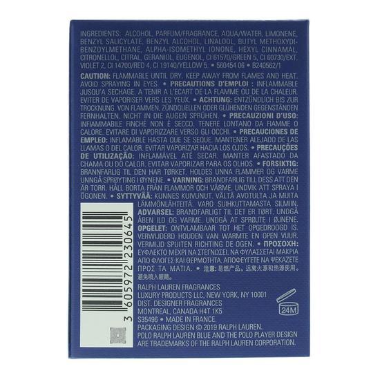 Ralph Lauren Polo Deep Blue Eau De Parfum 75ml