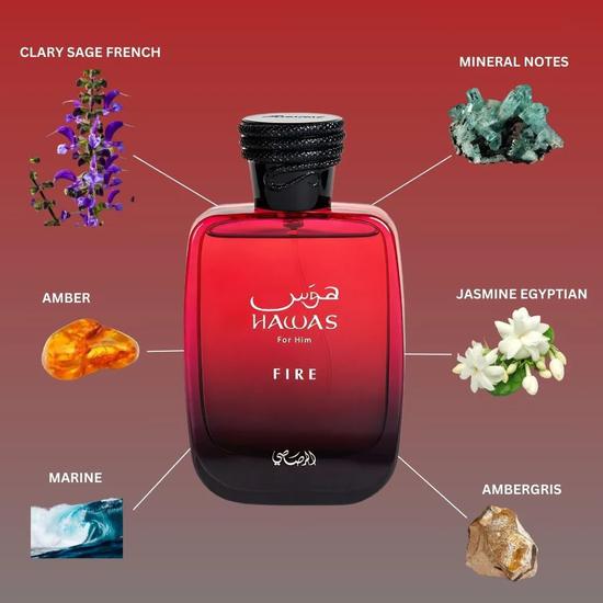 Rasasi Hawas Fire Eau De Parfum 100ml