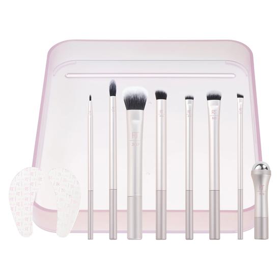 Real Techniques Pink Limited Edition Bright Eyes Eye Makeup Brush Set 10 Piece