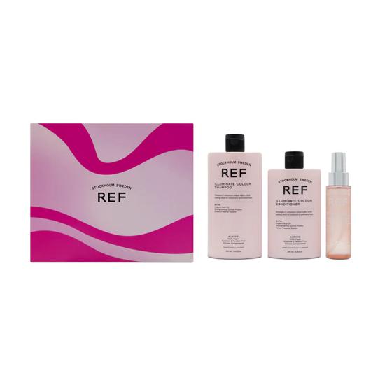 REF Illuminate Colour Hair Care Gift Set Shampoo & Conditioner & Shine Elixir