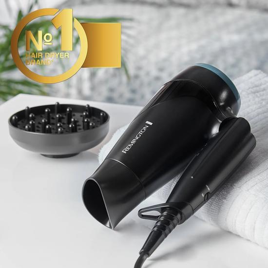 Remington On The Go D1500 Compact Hair Dryer Black