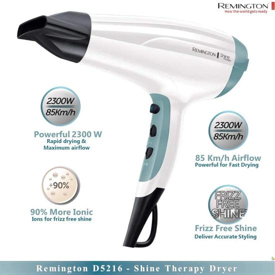 Remington Shine Therapy Hair Dryer D5216 Black