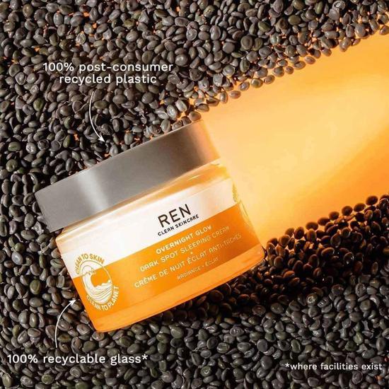 REN Overnight Glow Dark Spot Sleeping Cream 50ml