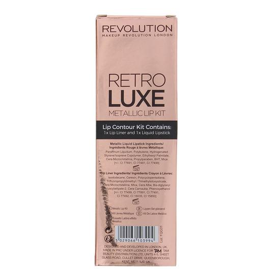 Revolution Retro Luxe Metallic Lip Kit Sovereign