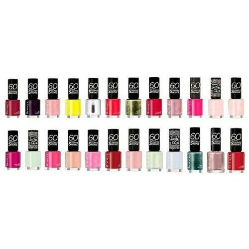 Rimmel Assorted 60 Second Rita Ora Super Shine Nail Polish Pack Of 8