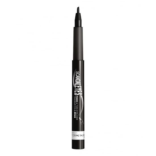 Rimmel Scandaleyes Thick & Thin Waterproof Eyeliner 001 Black