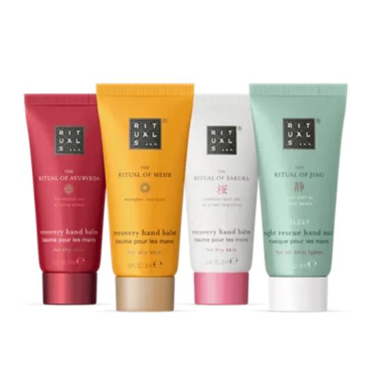 Rituals The Ultimate Hand Care Collection Recovery Hand Balm Gift Set 4 x 20ml