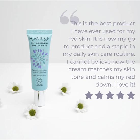 Rosalique 3 In 1 Anti-Redness Miracle Formula SPF 50