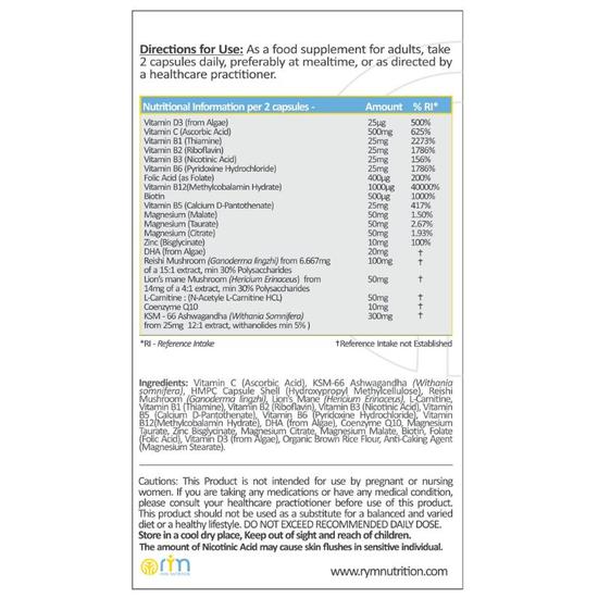 RYM Nutrition Brain Formula Capsules 60 Capsules
