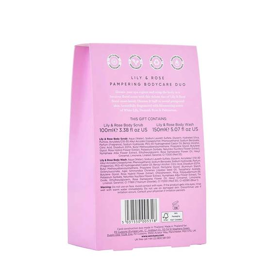 Sanctuary Spa Lily & Rose Pampering Bodycare Duo Gift Set