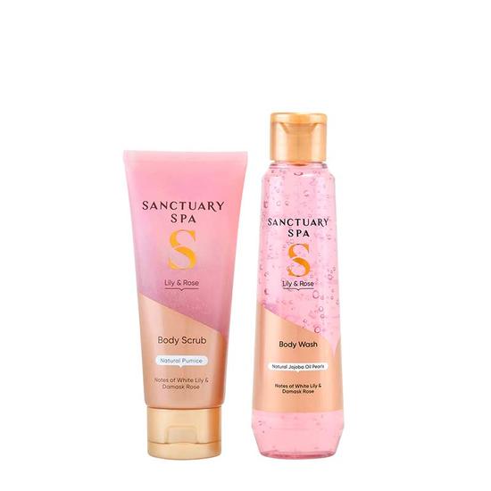 Sanctuary Spa Lily & Rose Pampering Bodycare Duo Gift Set