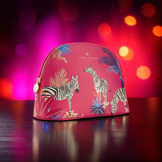 Sara Miller Accessories Medium Cosmetic Bag Red Tahiti