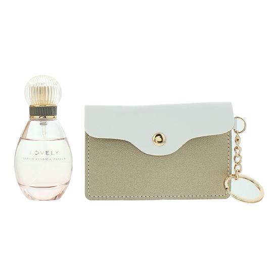 Sarah Jessica Parker Lovely Eau De Parfum + Gold Purse Key Ring 30ml