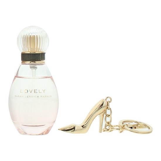 Sarah Jessica Parker Lovely Eau De Parfum + Gold Shoe Key Ring 30ml