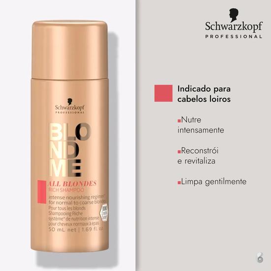 Schwarzkopf All Blondes Rich Shampoo Travel Pack 50ml