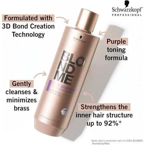 Schwarzkopf Cool Blondes Neutralising Shampoo 300ml