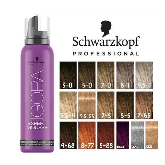 Schwarzkopf Igora Expert Mousse Semi Permanent Mousse 100ml / 7-65 Medium Blonde Chocolate Gold