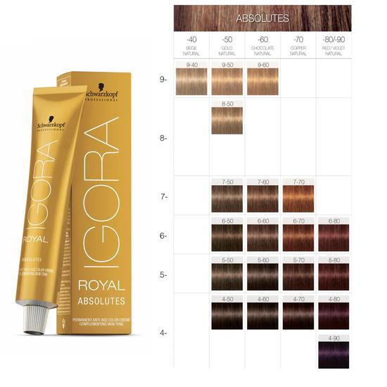 Schwarzkopf Igora Royal Absolutes Anti-Age Professional Hair Colour Creme 60ml / 6-70
