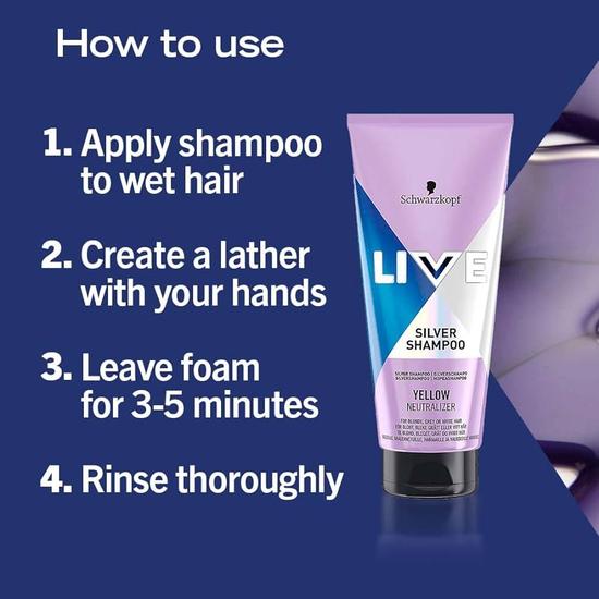Schwarzkopf Live Anti-Yellow Silver Shampoo 200ml