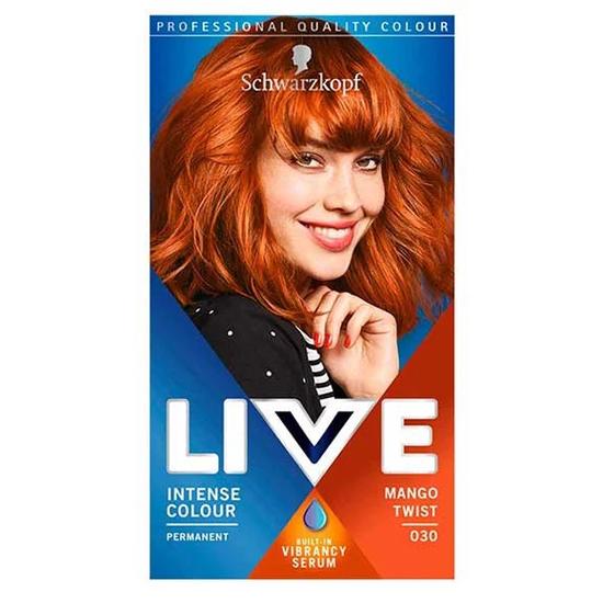 Schwarzkopf Live Mango Twist Permanent HairDye, IntenseColour 030 MangoTwist