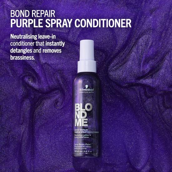 Schwarzkopf Professional BlondMe Bond Repair Purple Spray Conditioner 150ml