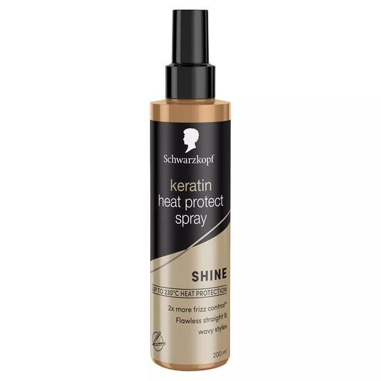 Schwarzkopf Styling Keratin Heat Protection Hairspray, Frizz Control 200ml
