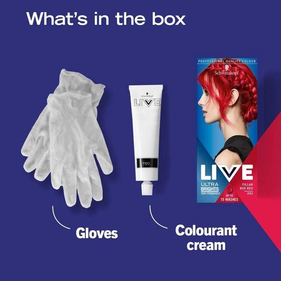 Schwarzkopf Ultra Bright Or Pastel Semi Permanent Hair Dye, 092 Pillar Box Red