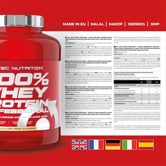 Scitec Nutrition 100% Whey Protein Professional Lemon Cheescake - 920g