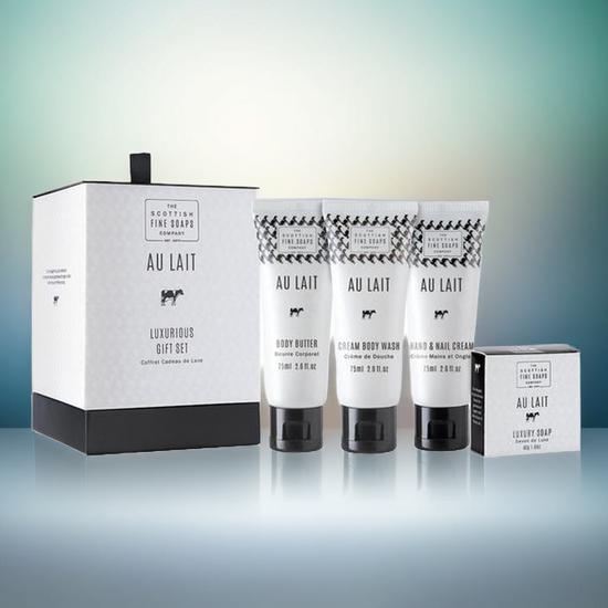 Scottish Fine Soaps Au Lait Luxurious Gift Set