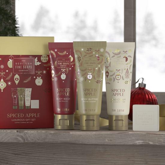 Scottish Fine Soaps Spiced Apple Lux Gift Cube